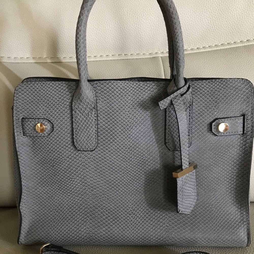 A New Day Gray Snake Print Purse